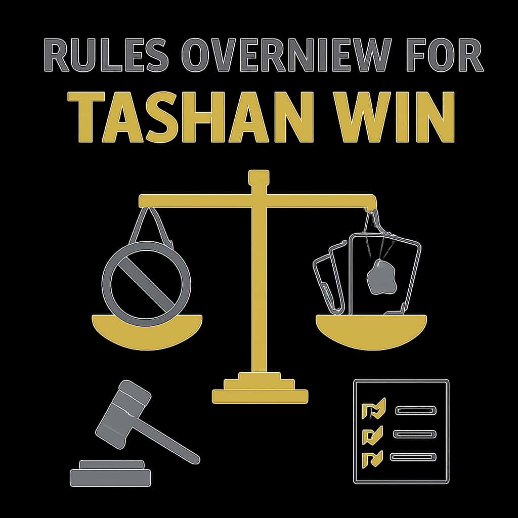 An illustration of rules and guidelines for Tashan Win.