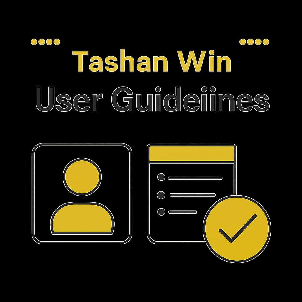 Illustration related to Tashan Win User Guidelines section.