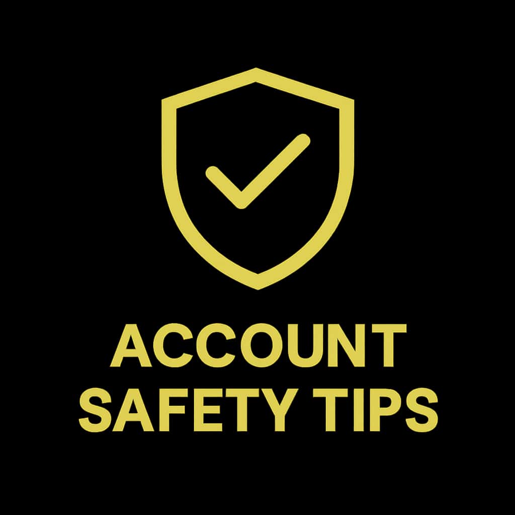 Icon representing account safety tips for Tashan Win.