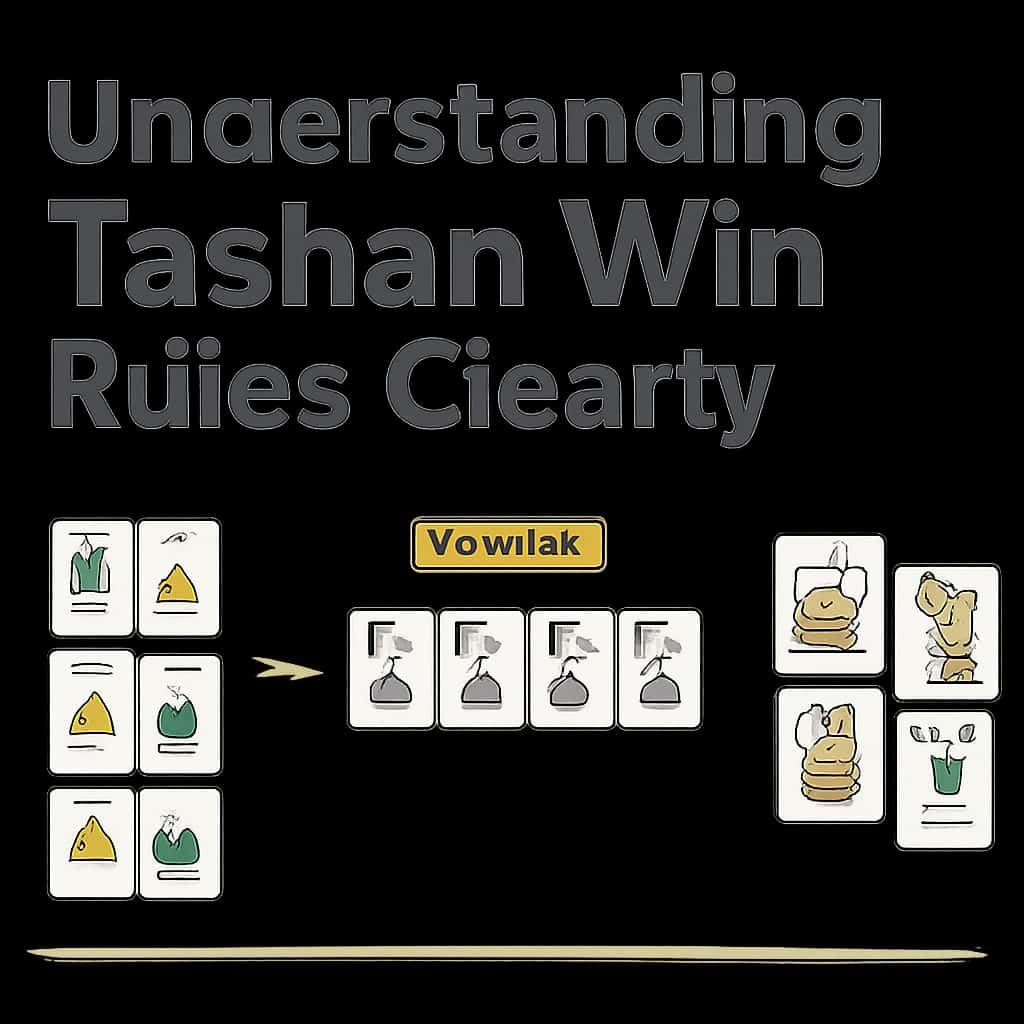 An educational diagram about Tashan Win rules.