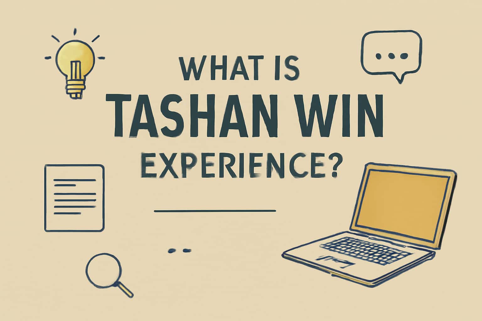 An informative visual depicting Tashan Win Experience in a sleek, modern design.